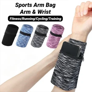 Cycling Wristband Arm Zipper Bags