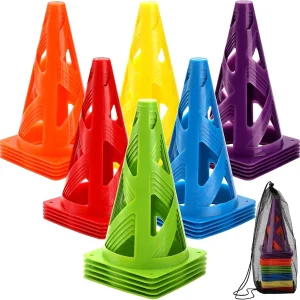 30 Pack 9-Inch Agility Training Cones